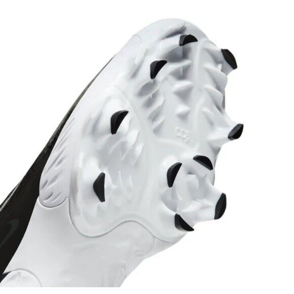 Size 11 Nike Alpha Huarache Elite 4 Low MCS Black White Mens FD6221-001 - Picture 6 of 8